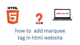 Marquee tag in html | How to use marquee tag in html | #html  | #marquepage
