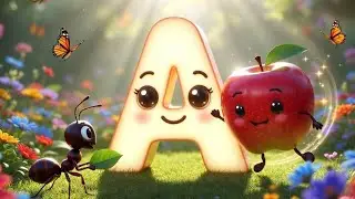 A for Apple 🍎 Phonics Song| A for Apple Song 🍎| Phonics with Two Words, Learn ABC Two Words for Kids