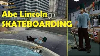 Abe Lincoln performing COFFIN grind | THPS 3