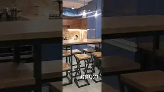 Барная стойка со стульями лофт /astraloft/Астралофт/мебель лофт Астрахань