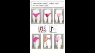054 SLIM BRIEF SWIMSUIT UNDERWEAR  SEWING TUTORIAL