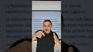 SKALER VE VEKTÖREL BÜYÜKLÜKLER. #yksfizikkazanımları 4