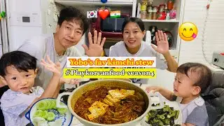 [#playkoreanfood_season4]_cooking husband’s fav Kimchi stew🇰🇷❤️🇮🇳