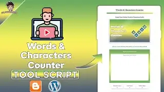 Words & Characters Counter Tool Script For Blogger/WordPress