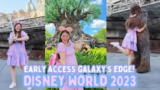 DISNEY WORLD VLOGS 2023! Early access to Galaxy's Edge! & day in Animal Kingdom! ad