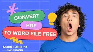 Convert PDF to Word for Free on Mobile & PC using SmallPDF - The Top Online Tool for PDF Conversion