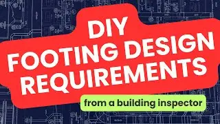 FOOTING DESIGN | MINIMUM REQUIREMENTS FOR DIY