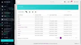 How to show user last Login / Logout Time | PHP Radius