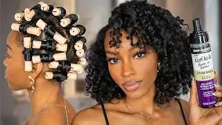 Aunt Jackie’s Curl La La Review | Perm Rod Set on an Old Silk Press