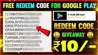 How To Get Free 10 Rs Redeem Code For Google Play | Play Store Redeem Code Giveaway | redeem code