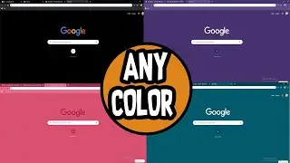 HOW TO CHANGE GOOGLE CHROME BROWSER COLOR/THEME