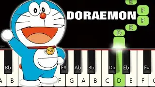 Doraemon Theme Song 🔥 | Piano tutorial | Piano Notes | Piano Online 