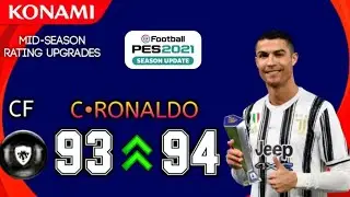Season Update || Players Rating & Position Upgrades In Pes 2021 Mobile