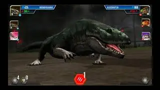 Battle Stage 68 Diplosuhus Taking On T rex Level 40 Velociraptor Level 40 And Indominus Rex Level 20