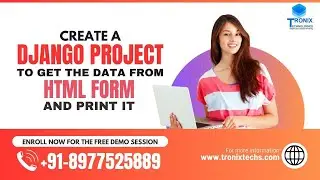 Create a Django Project to Get the Data From HTML Form and Print it | Django Tutorials | Python