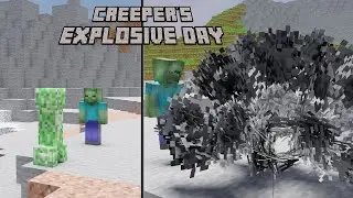 Minecraft - A Creeper's EXPLOSIVE Day (Soft-Body Simulation)
