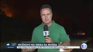 Amda combate incêndio que destrói vegetação na Serra da Moeda