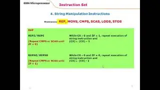 EEE342-MP-10a: String manipulation and processor control instructions
