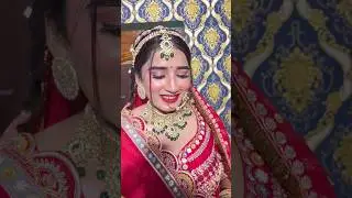 Bridal Makeup in shadi #bride #bridal #partymakeup #makeupartist  #lashes #hairstylist #makeuplover