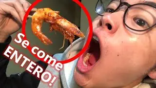 NO COMAS CAMARÓN sin ver este video - Cómo comer camarón (Ebi エビ)