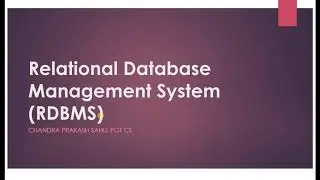 Relational Database Management System