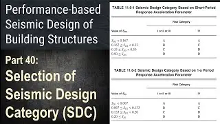 40 - Selection of Seismic Design Category (SDC) [ASCE 7-16, IBC-2021, BCP-2021]