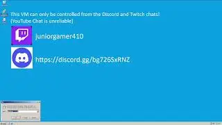 Discord and Twitch Chat controls a Windows Server 2003 VM (Read Description)