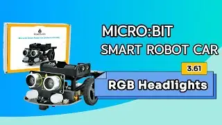 KS4036F Keyestudio Micro:bit Smart Robot Car Project 3.61 ：RGB Headlights #keyestudio #microbit #kit