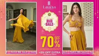 Lavanyathelabel biggest sale the rakhi sale is live on our website 🪷