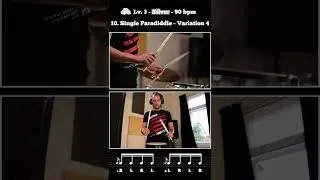 Back To Basics: 10. Flam Single Paradiddle / Variation 4 