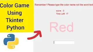 Python Game:Color Game using Tkinter in Python beginners To Intermediate Level Python Projects Like👍