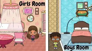 Girl Room vs  Boy Room Decor   | DECORINN| | #shorts #tizi #tocaboca #homedesigninspiration