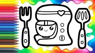 Bolalar uchun mikser chizish/Drawing a mixer for kids/Рисование миксера для детей
