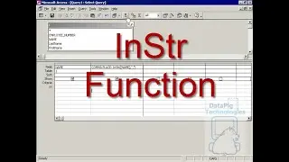 InStr (in string ) function in Microsoft Access ~ DataPig