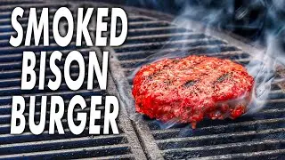 Smoked Bison Burger On The Weber Kettle