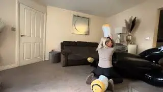Inflatable fetish horse ride looner non pop 