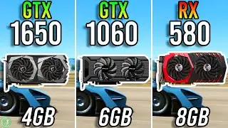 GTX 1650 4GB vs GTX 1060 6GB vs RX 580 8GB