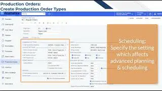 Acumatica Cloud ERP Tips 167: How to Make Production Orders - Order Types
