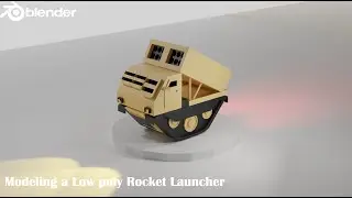 Low Poly Missile Launcher Tank Tutorial in Blender │ [Step-by-Step]