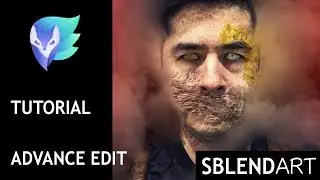 enlight app tutorial- Create a monster face easy steps creepy makeup