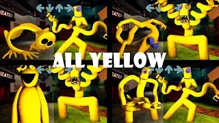 Rainbow Friends | FNF mod - Yellow VS All Yellow | Friday Night Funkin Mod Roblox