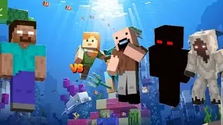 Minecraft herobrine vs entity 303 null and notch epic battle 