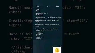 Basic Program  Draw a border around form - Data in HTML. 