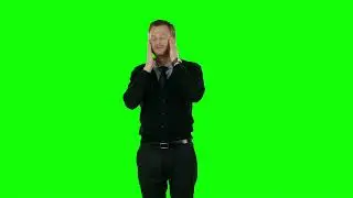 Irritable Businessman Green Screen Video Effect | No Copyright Stock Video