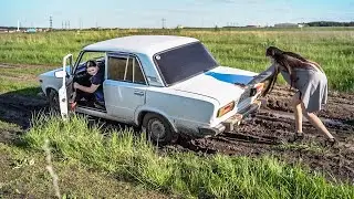 Russian Girl Stuck Video 18 trailer // Ksyusha stuck in the car, and Christina comes to the rescue