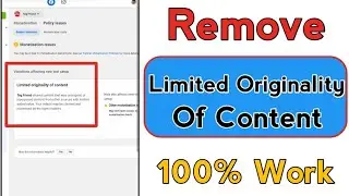 Remove Limited Originality Of Content From Facebook
