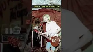 Kurt changes lyrics for his new guitar #kurtcobain #nirvana #grunge