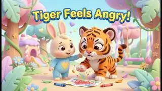 Learning Emotions for Toddlers 🐯 Tiger Feels Angry 🐯 How to Calm Down