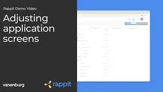Rappit demo - adjusting application screens
