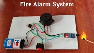 How to make  fire🔥 alarm 🚨 system | DIY | 
